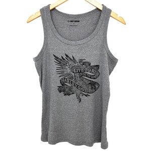 NWOT Harley-Davidson® Eagle Live to Ride Graphic Ribbed Tank Top Medium